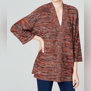 Pure J Jill Sweater Size Large petite
Cotton v neck dolman sleeves space knit